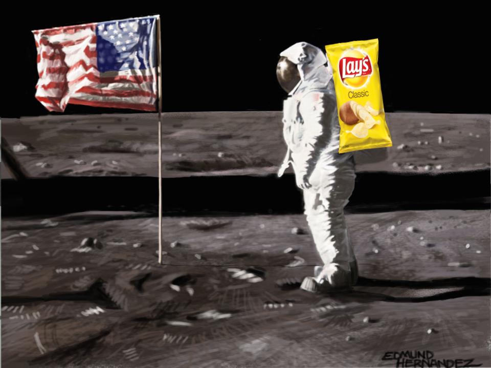 High Quality Chip Astronaut Blank Meme Template