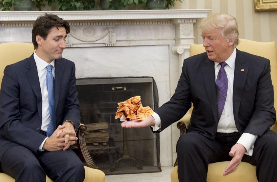 trump trudeau Blank Meme Template