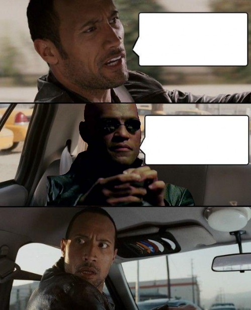 High Quality Morpheus and the Rock Blank Meme Template. 