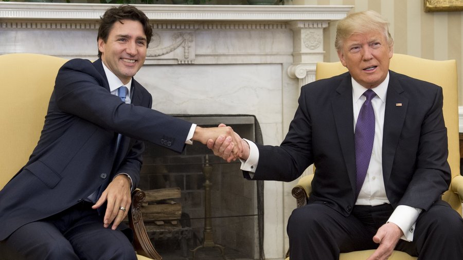 High Quality Trump-Trudeau Blank Meme Template