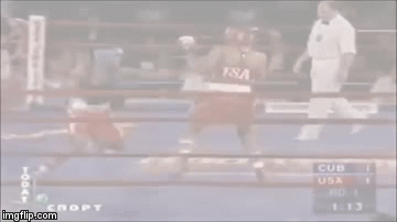 What a punch! | image tagged in gifs,boxing,boxers,cuba | made w/ Imgflip video-to-gif maker