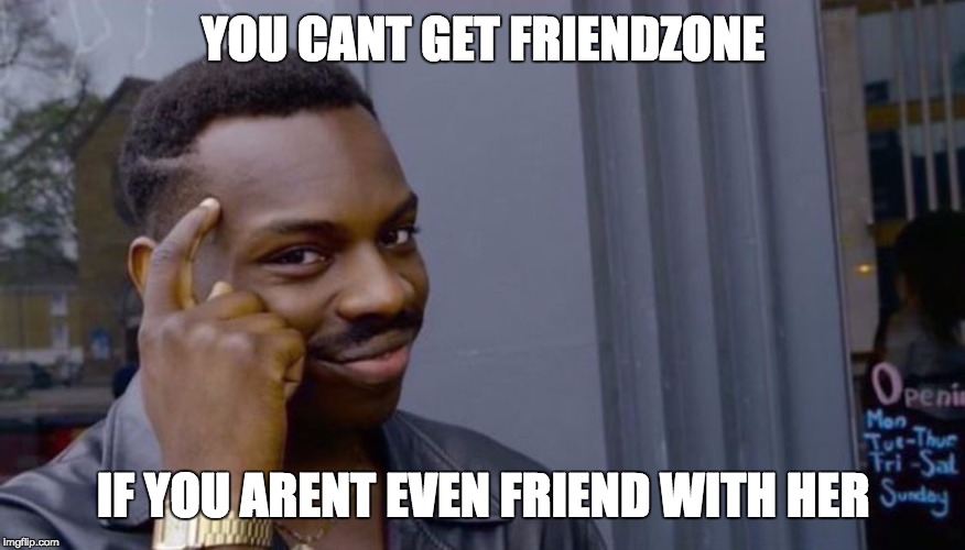 Valentines inspiration | YOU CANT GET FRIENDZONE; IF YOU ARENT EVEN FRIEND WITH HER | image tagged in single | made w/ Imgflip meme maker