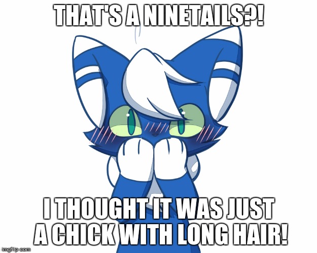 THAT'S A NINETAILS?! I THOUGHT IT WAS JUST A CHICK WITH LONG HAIR! | made w/ Imgflip meme maker