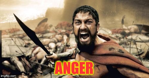 Sparta Leonidas Meme | ANGER | image tagged in memes,sparta leonidas | made w/ Imgflip meme maker