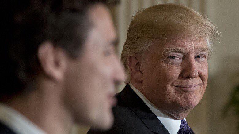 High Quality trudeau trump  Blank Meme Template