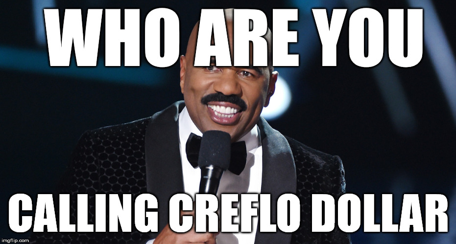 creflo dollar | WHO ARE YOU; CALLING CREFLO DOLLAR | image tagged in steve harvery | made w/ Imgflip meme maker