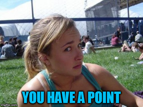 YOU HAVE A POINT | made w/ Imgflip meme maker