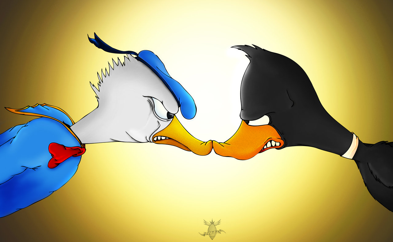 Daffy Vs Donald Blank Meme Template