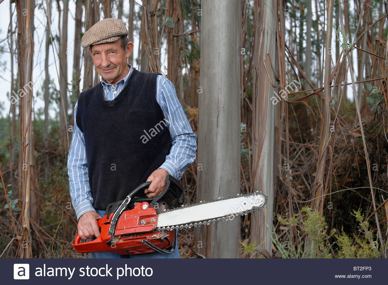 Old man chainsaw Blank Meme Template