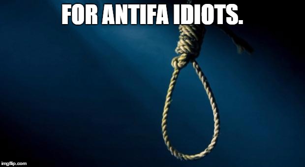 Noose | FOR ANTIFA IDIOTS. | image tagged in noose,memes | made w/ Imgflip meme maker
