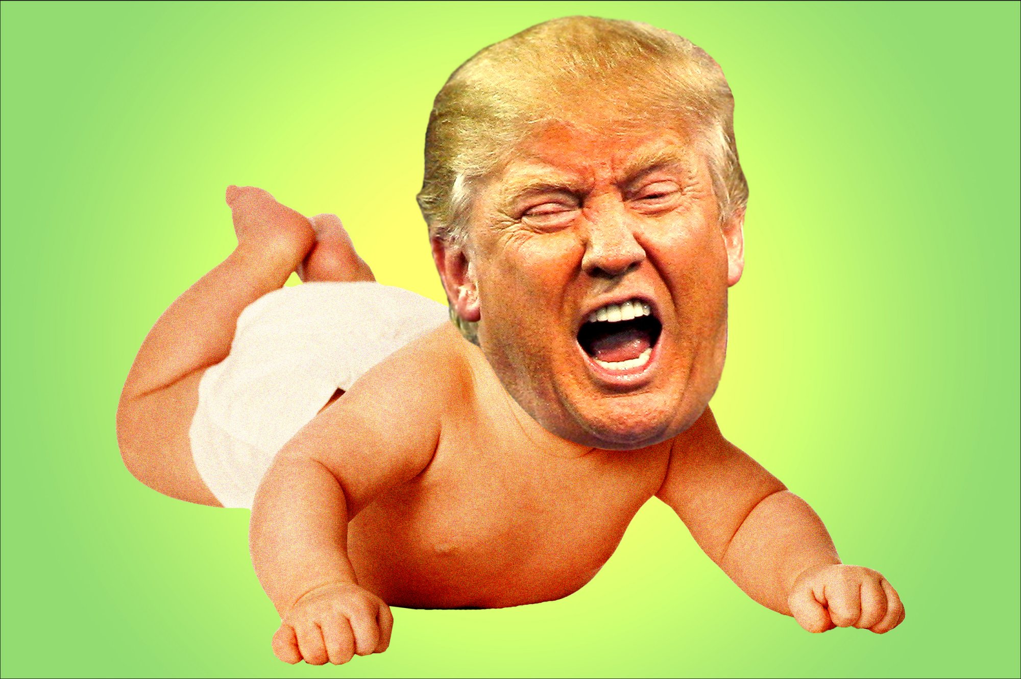 High Quality Cry Baby Trump Blank Meme Template