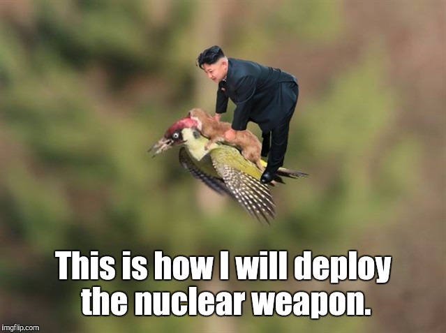 Kim Jong Un 4 | This is how I will deploy the nuclear weapon. | image tagged in kim jong un 4 | made w/ Imgflip meme maker