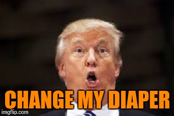 CHANGE MY DIAPER | image tagged in memes,trump,snowflake,whiny bitch | made w/ Imgflip meme maker