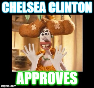 Chelsea Clinton Approves | CHELSEA CLINTON; APPROVES | image tagged in clinton,clowns | made w/ Imgflip meme maker