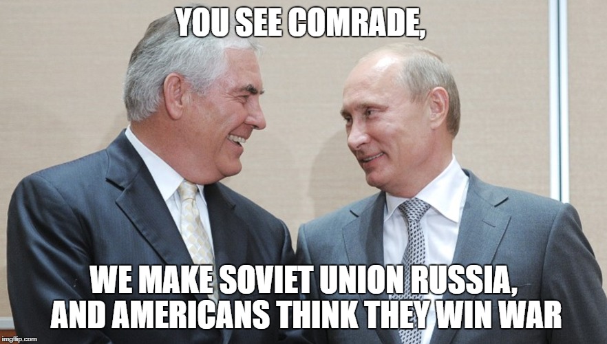 You see comrade | YOU SEE COMRADE, WE MAKE SOVIET UNION RUSSIA, AND AMERICANS THINK THEY WIN WAR | image tagged in vladimir putin,soviet russia,cold war | made w/ Imgflip meme maker