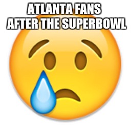 ATLANTA FANS  AFTER THE SUPERBOWL | image tagged in football | made w/ Imgflip meme maker