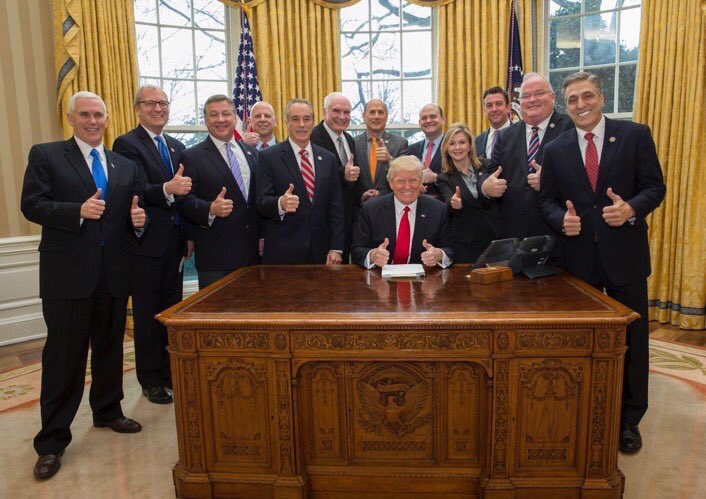 High Quality Trump group thumbs up Blank Meme Template