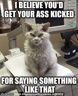 A Case of the Mondays?

 | I BELIEVE YOU'D GET YOUR ASS KICKED; FOR SAYING SOMETHING LIKE THAT | image tagged in mondays | made w/ Imgflip meme maker