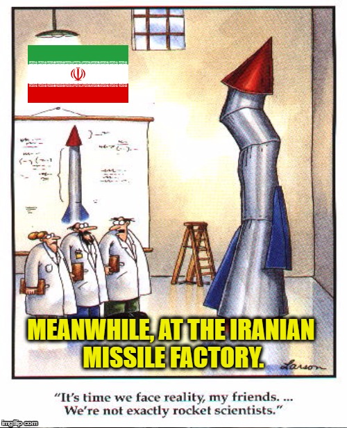 MEANWHILE, AT THE IRANIAN MISSILE FACTORY. | image tagged in iran,missile,politics,humor,political humor,nerd | made w/ Imgflip meme maker