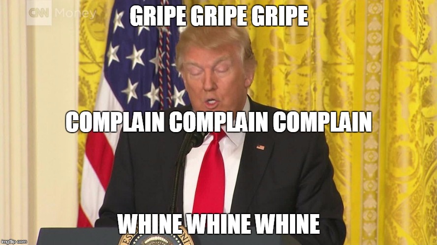 GRIPE GRIPE GRIPE; COMPLAIN COMPLAIN COMPLAIN; WHINE WHINE WHINE | image tagged in politics | made w/ Imgflip meme maker