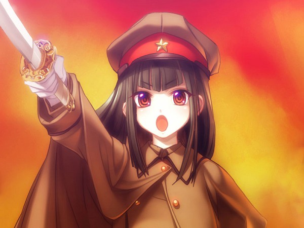 Communist girl Blank Meme Template