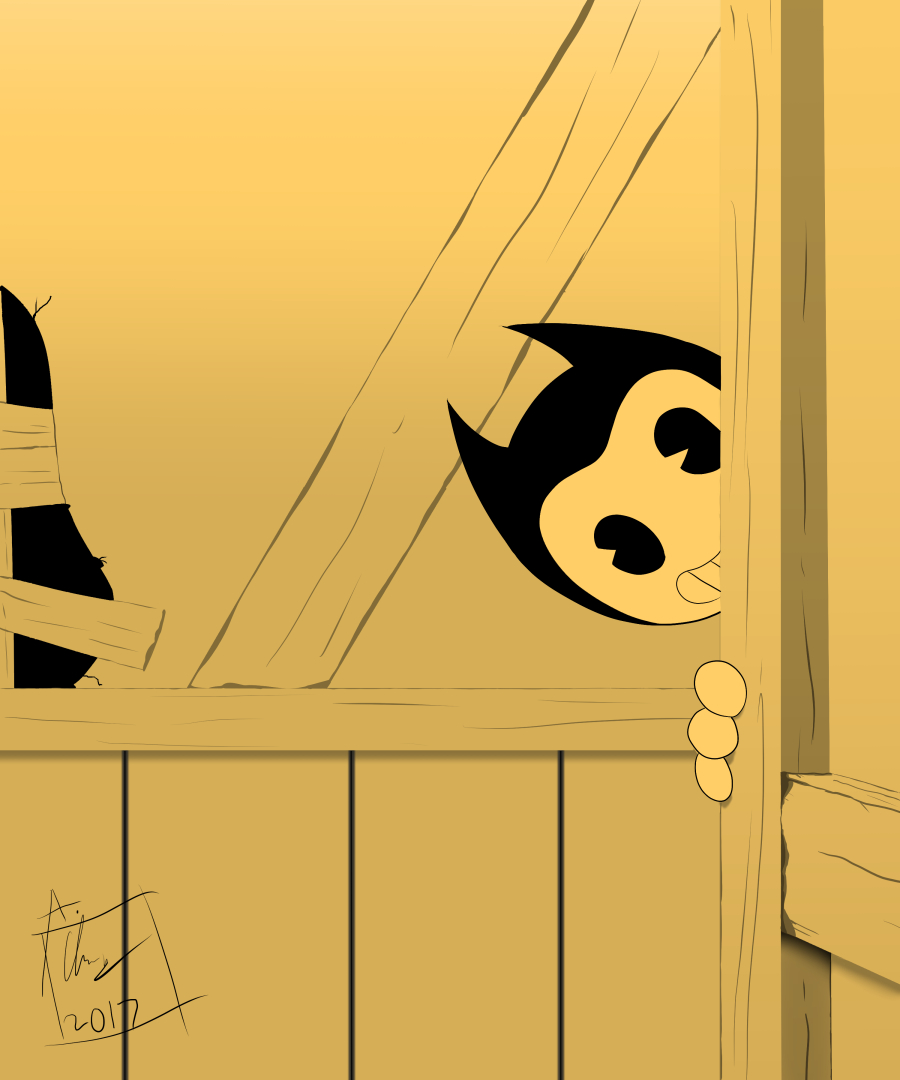 High Quality Bendy's Watching You... Blank Meme Template