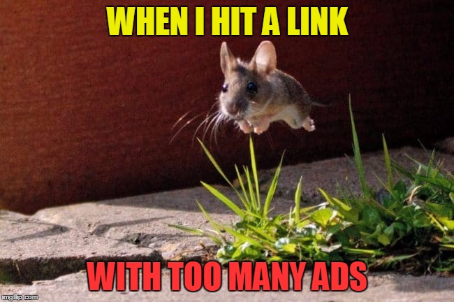 Too Many Ads | WHEN I HIT A LINK; WITH TOO MANY ADS | image tagged in over it,ads,advertising,bad decision,bad choices,bad post | made w/ Imgflip meme maker