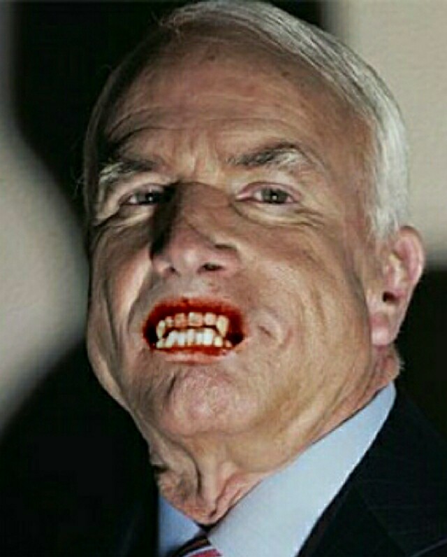 John McCain Vampire Blank Meme Template