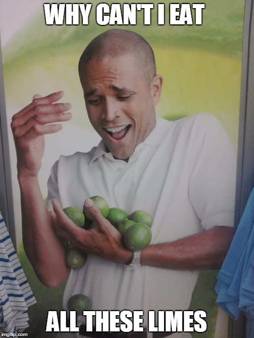 Why Can't I Hold All These Limes Meme | WHY CAN'T I EAT; ALL THESE LIMES | image tagged in memes,why can't i hold all these limes | made w/ Imgflip meme maker