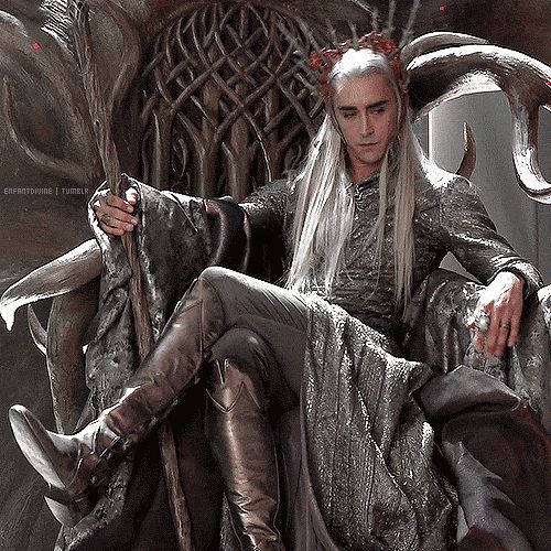 High Quality Thranduil on throne Blank Meme Template