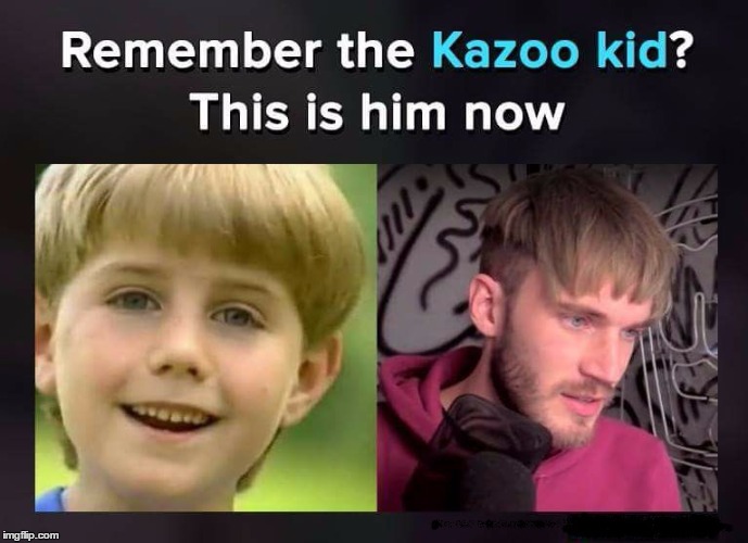 Kazoo Kid | image tagged in pewdiepie,kazoo kid,memes,funny,funniest | made w/ Imgflip meme maker
