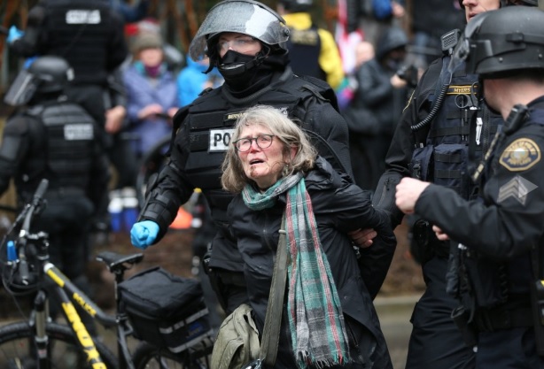 Portland Protester Blank Meme Template