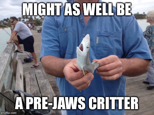 MIGHT AS WELL BE A PRE-JAWS CRITTER | made w/ Imgflip meme maker