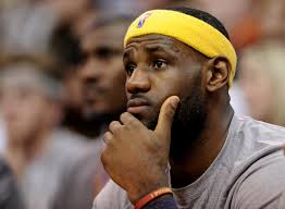 lebron james thinking Blank Meme Template