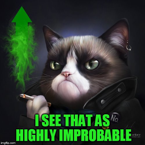 I SEE THAT AS HIGHLY IMPROBABLE | made w/ Imgflip meme maker