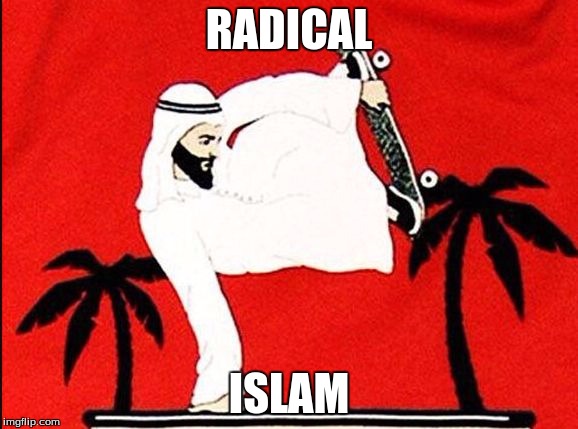 RADICAL; ISLAM | image tagged in hang ten,dude | made w/ Imgflip meme maker