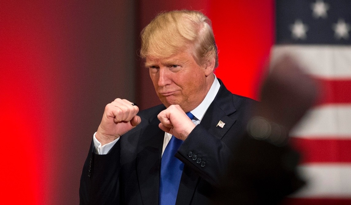 Donald trump fists Blank Meme Template