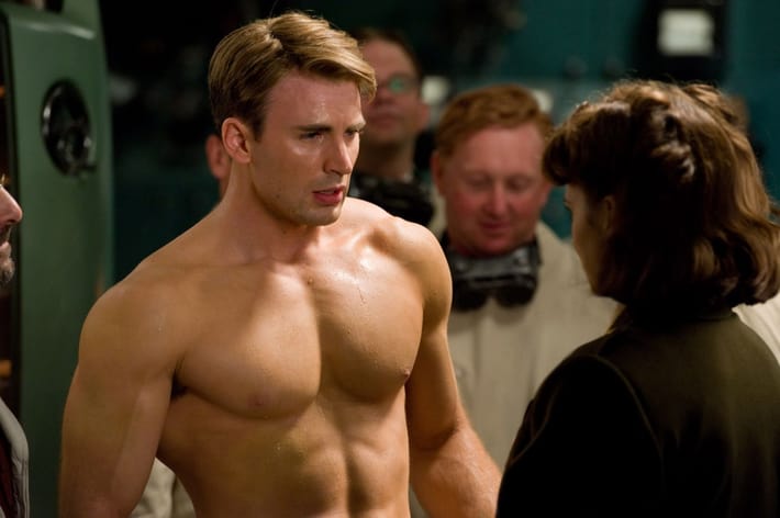 Captain America topless Blank Meme Template