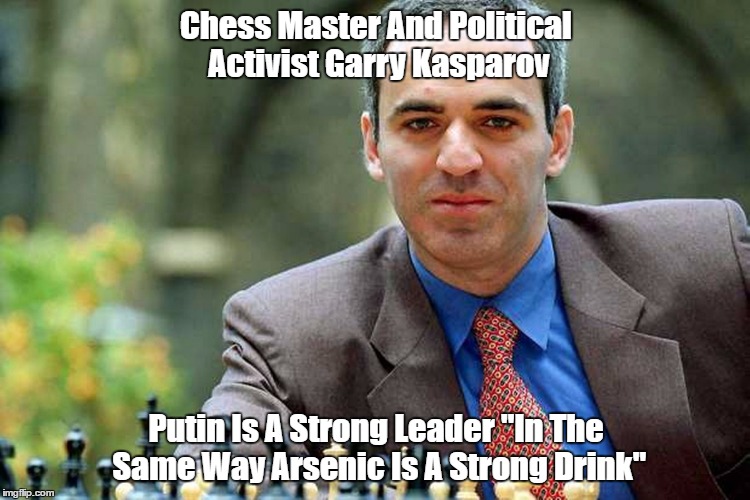 Pax on both houses: Chess Master Garry Kasparov Cuts Through ...
