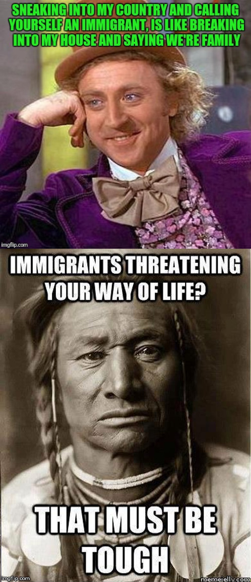 colonial hypocrisy | image tagged in immigrants,refugees,christians,hypocrisy | made w/ Imgflip meme maker