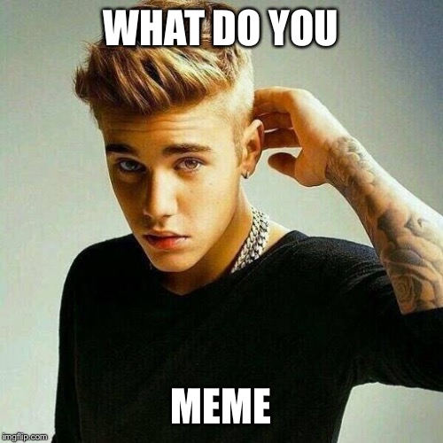 Justin Bieber | WHAT DO YOU; MEME | image tagged in justin bieber | made w/ Imgflip meme maker