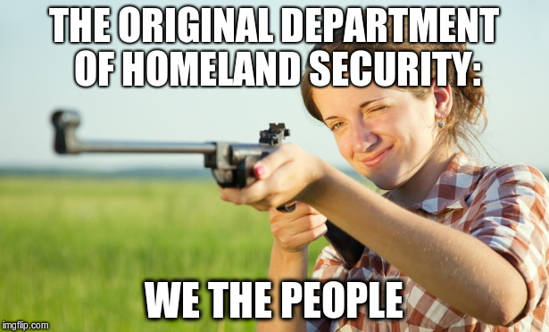 We_The_People | THE ORIGINAL DEPARTMENT OF HOMELAND SECURITY:; WE THE PEOPLE | image tagged in maga,we the people,2a,nra,second amendment | made w/ Imgflip meme maker