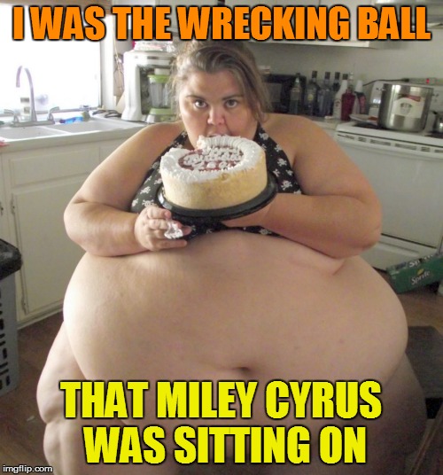I WAS THE WRECKING BALL THAT MILEY CYRUS WAS SITTING ON | made w/ Imgflip meme maker
