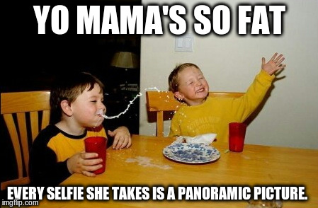 Yo Mamas So Fat | YO MAMA'S SO FAT; EVERY SELFIE SHE TAKES IS A PANORAMIC PICTURE. | image tagged in memes,yo mamas so fat | made w/ Imgflip meme maker