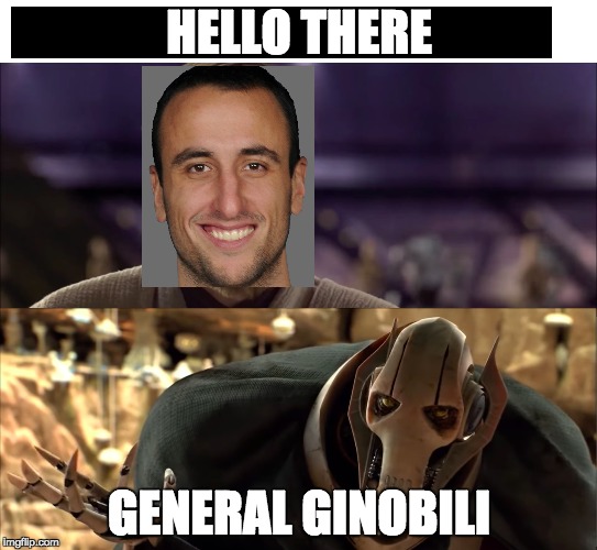 HELLO THERE; GENERAL GINOBILI | made w/ Imgflip meme maker
