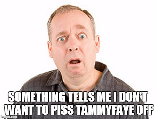 SOMETHING TELLS ME I DON'T WANT TO PISS TAMMYFAYE OFF | made w/ Imgflip meme maker