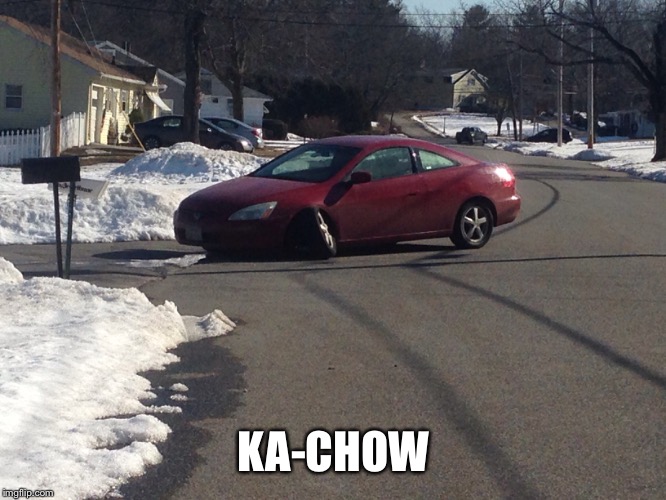 I was walking my dog when I came around the corner and saw this | KA-CHOW | image tagged in memes,funny,lightning mcqueen impersonator,lightning mcqueer,cars 3 | made w/ Imgflip meme maker