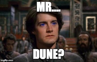 Dune | MR.... DUNE? | image tagged in dune | made w/ Imgflip meme maker