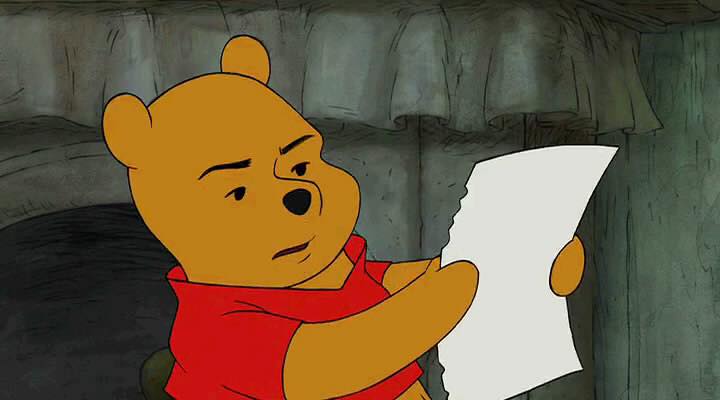 Pooh Reading Blank Template - Imgflip