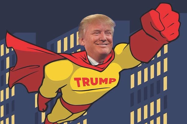 High Quality Super Trump Blank Meme Template